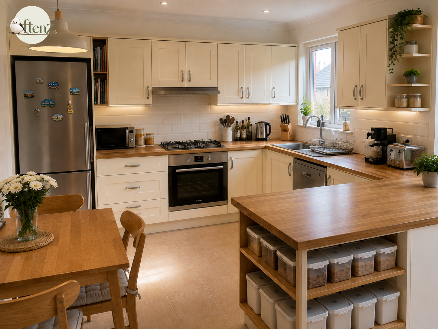 Kitchen cleaning example